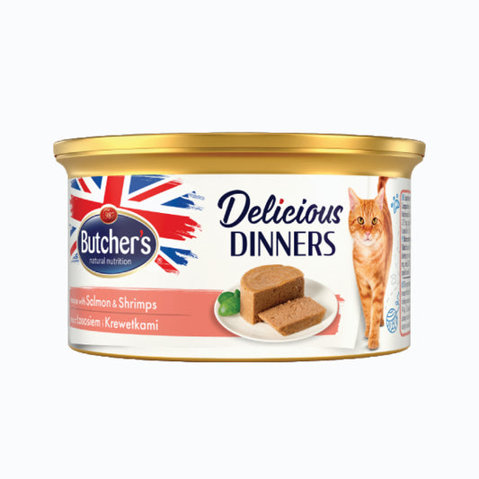 Butcher'S Delicious Dinners Salmon And Shrimp Mousse 85G