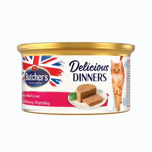 Butcher'S Delicious Dinners Beef And Liver Mousse 85G