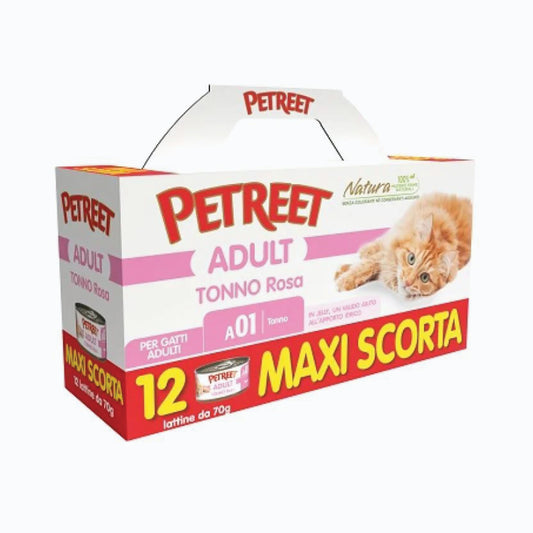 Petreet A01 Tonno Rosa 12X70G Maxi Pack