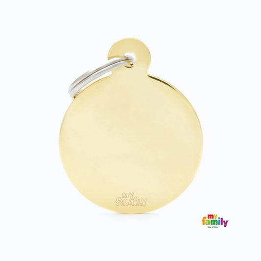 My Family Mfb17 Big Disc Brass Plated Gold