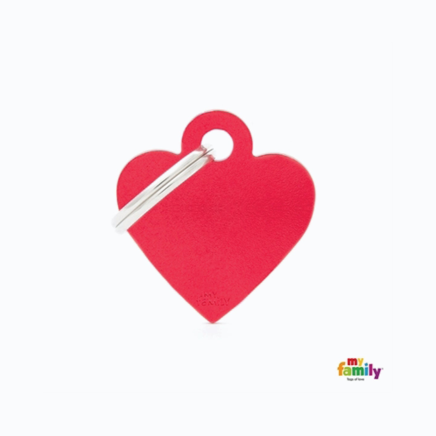 My Family Mfb25 Small Heart Aluminium Red