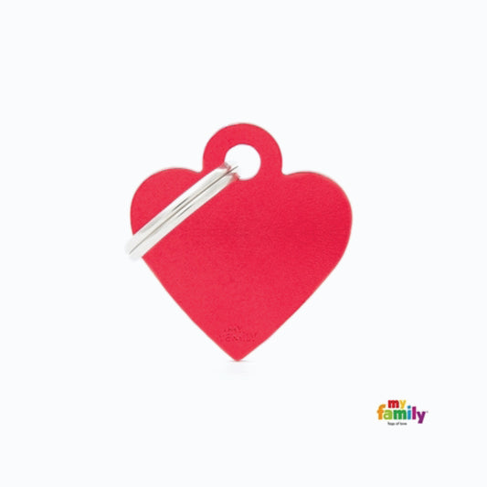 My Family Mfb25 Small Heart Aluminium Red