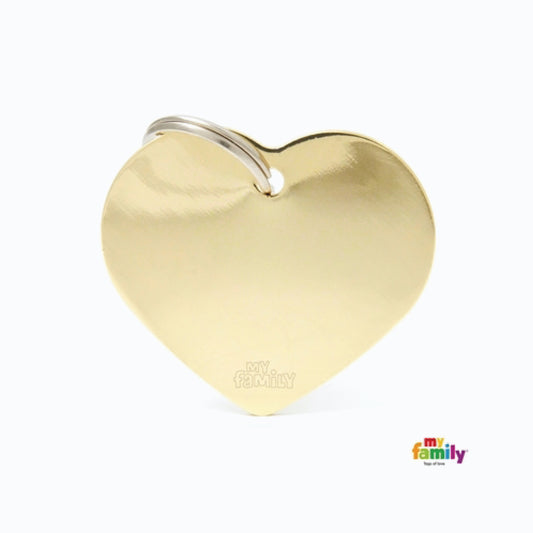My Family Mfb27 Big Heart Brass Plated W/Gold