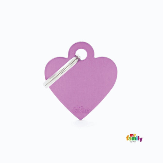 My Family Mfb71 Small Heart Aluminium Purple