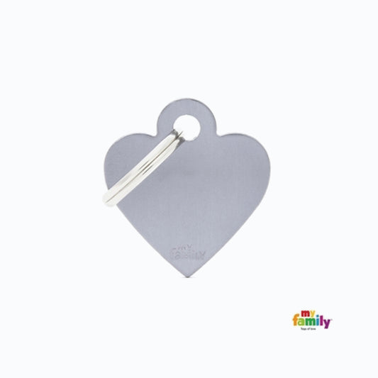 My Family Mfb72 Small Heart Aluminium Grey