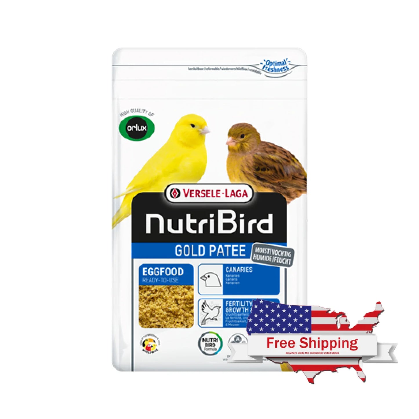 Versele-Laga NutriBird Gold Patee for Canaries Egg Food Ready-To-Use 1kg
