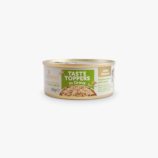 Applaws Dog Taste Toppers Tin Chicken & Lamb in Gravy 156g