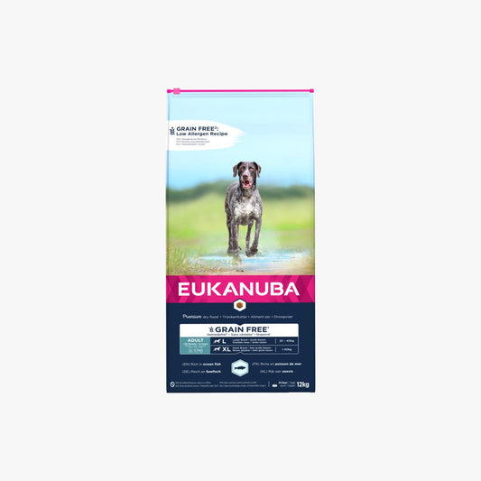 Eukanuba Dog Grain Free Adult Large Breed Ocean Fish & Salmon 12kg