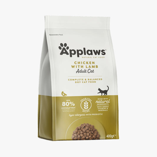 Applaws Cat Adult Dry Chicken with Lamb 400g