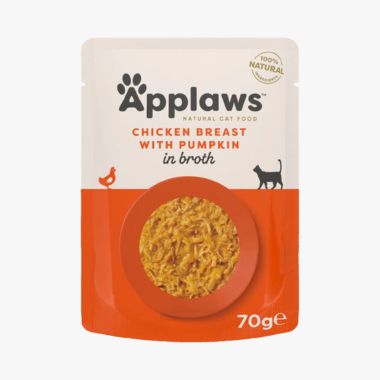 Applaws Cat Pouch Chicken with Pumpkin in Broth 70g