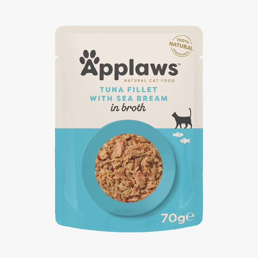 Applaws Cat Pouch Tuna with Seabream in Broth 70g