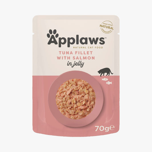 Applaws Cat Pouch Tuna Fillet with Salmon in Jelly 70g