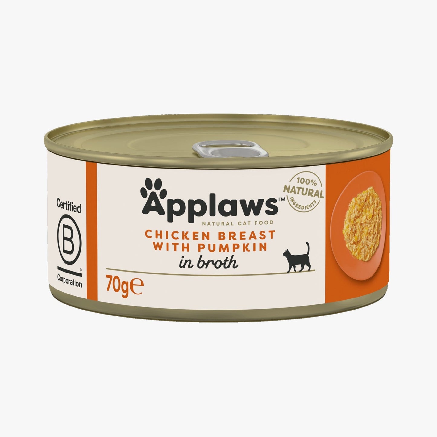 Applaws Cat Tin Chicken Breast with Pumpkin in Broth 70g