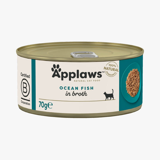 Applaws Cat Tin Ocean Fish in Broth 70g