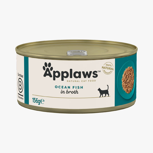 Applaws Cat Tin Ocean Fish in Broth 156g