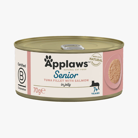 Applaws Senior Cat Tin Tuna with Salmon in Jelly 70g