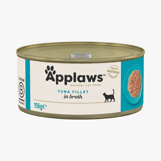 Applaws Cat Tin Tuna Fillet in Broth 156g