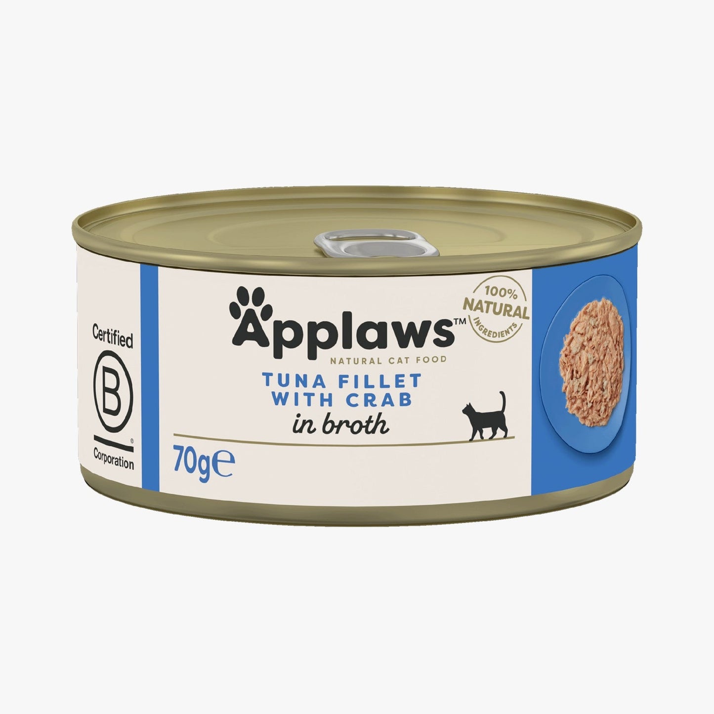 Applaws Cat Tin Tuna with Crab in Broth 70g