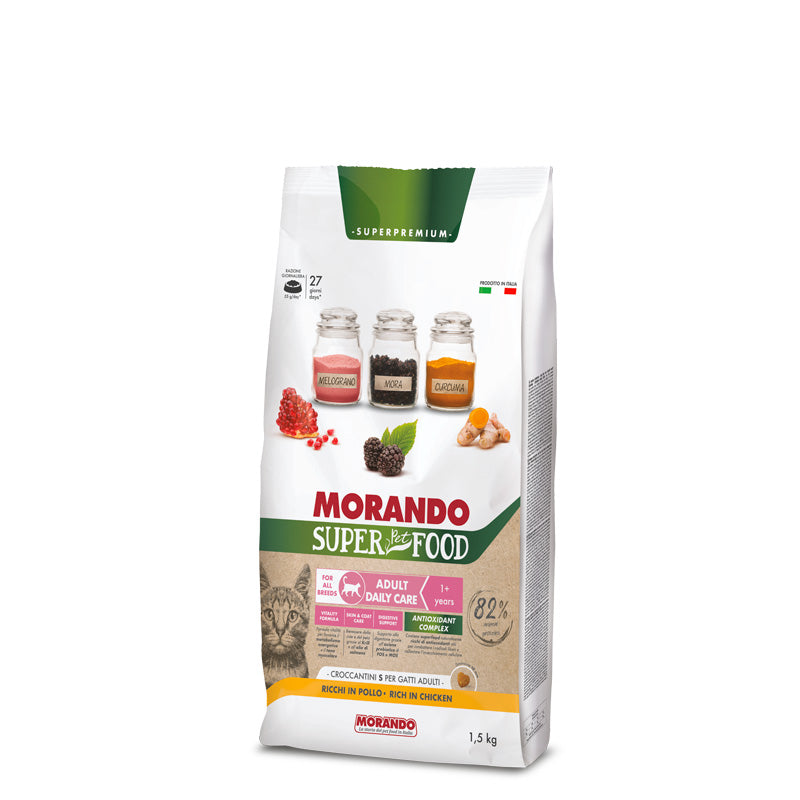 Morando Super Pet Food Adult Daily Care Cat Dry Food Chicken 1.5kg