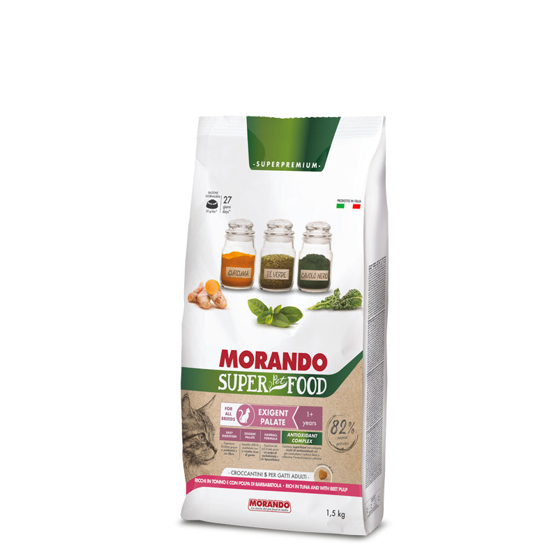 Morando Super Food Exigent Palate Tuna w Beet Pulp Dry Food 1.5kg