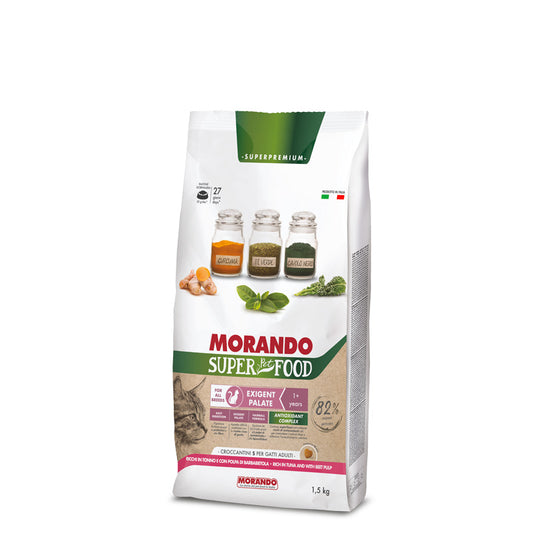 Morando Super Food Exigent Palate Tuna w Beet Pulp Dry Food 1.5kg
