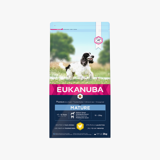 Eukanuba Dog Adult Mature Medium Breed Chicken 2kg