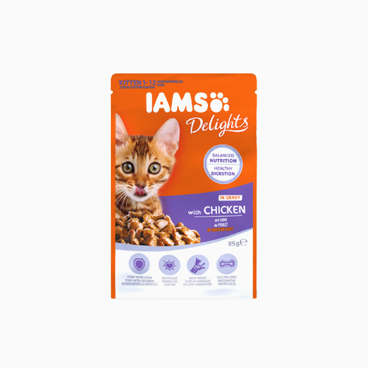 Iams Kitten Pouch Chicken in Gravy 85g