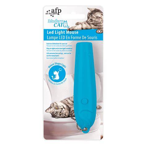 AFP Modern Cat LED Light Mouse Blue