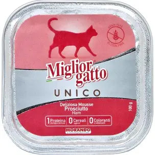 50% OFF MIGLIOR GATTO UNICO DELIZIOSA MOUSSE PROCIUTTO BOX BY 32 X 100G