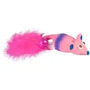 FLAMINGO LATEX MOUSE FEATHER AND BELL