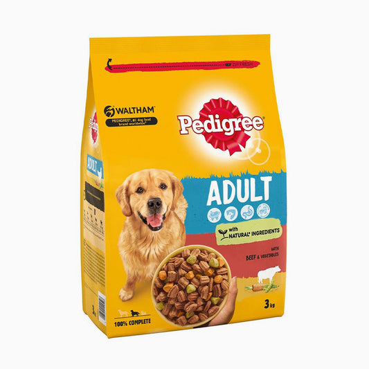 Pedigree Dry Beef - 3X3Kg