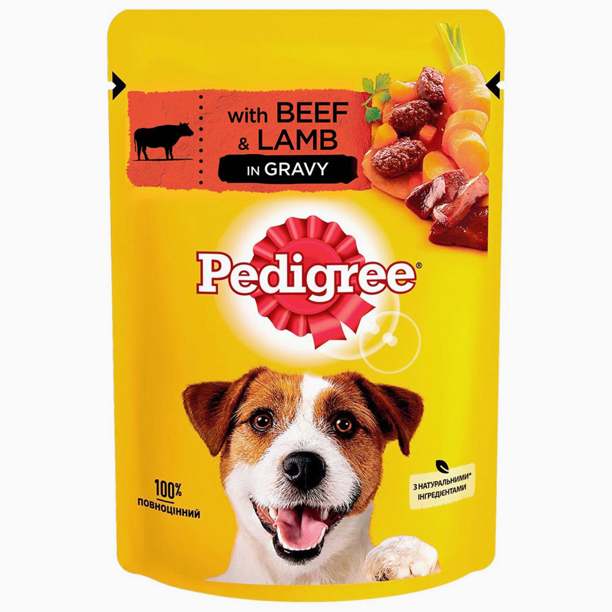 Pedigree Pou Adt Bf/Lmb In Gravy 100G
