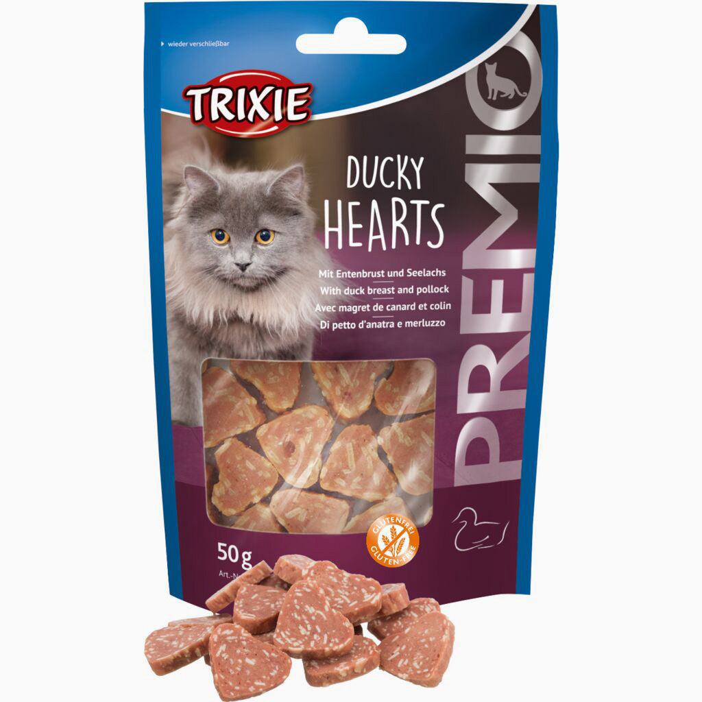 Trixie PREMIO Hearts, duck/pollock, 50 g