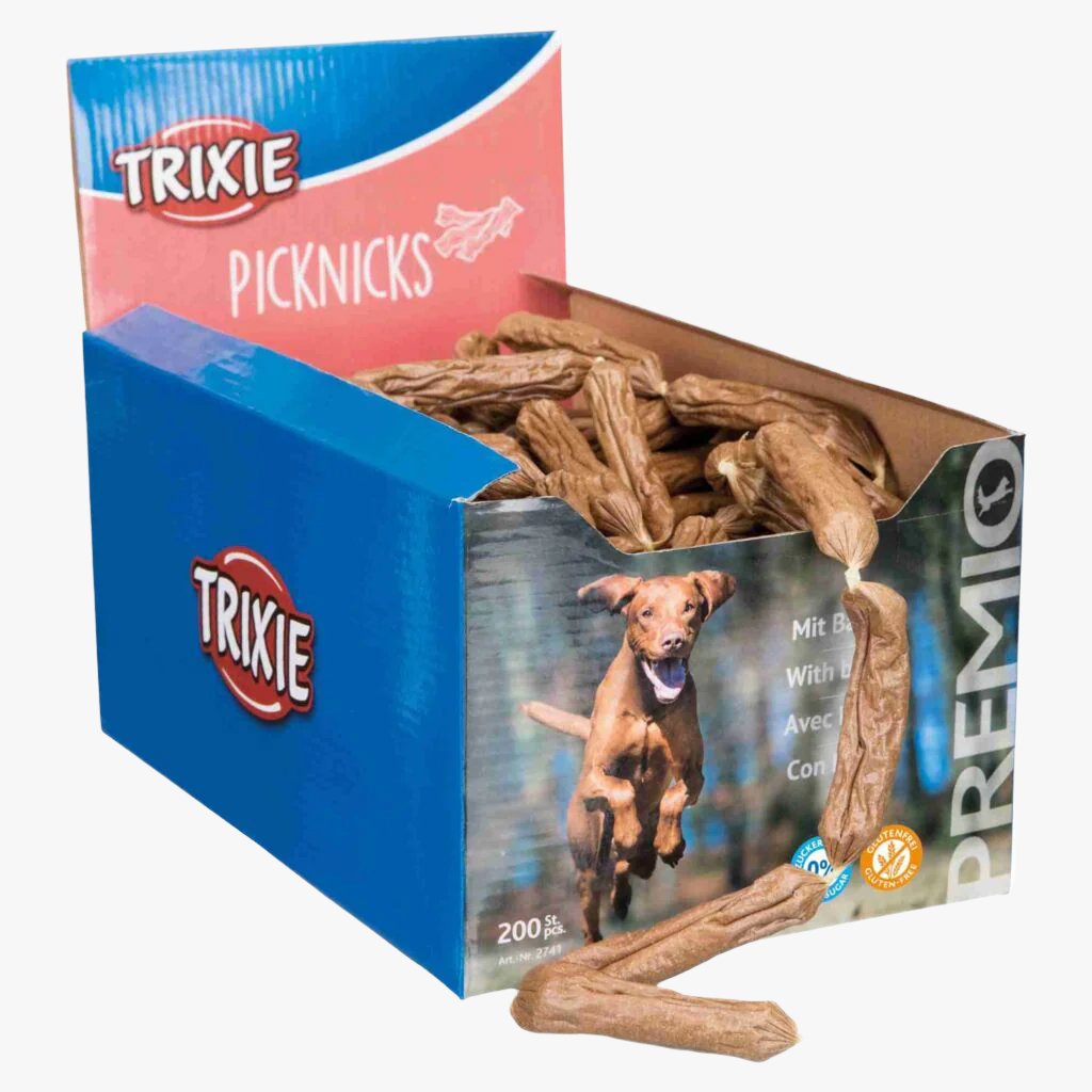 Trixie PREMIO Picknicks, sausage chain, bacon, 8 cm