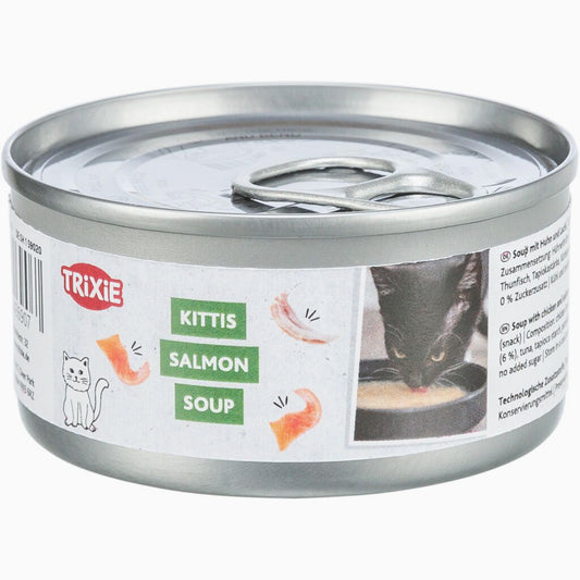 Trixie Soup with chicken & salmon, 4 x 80 g