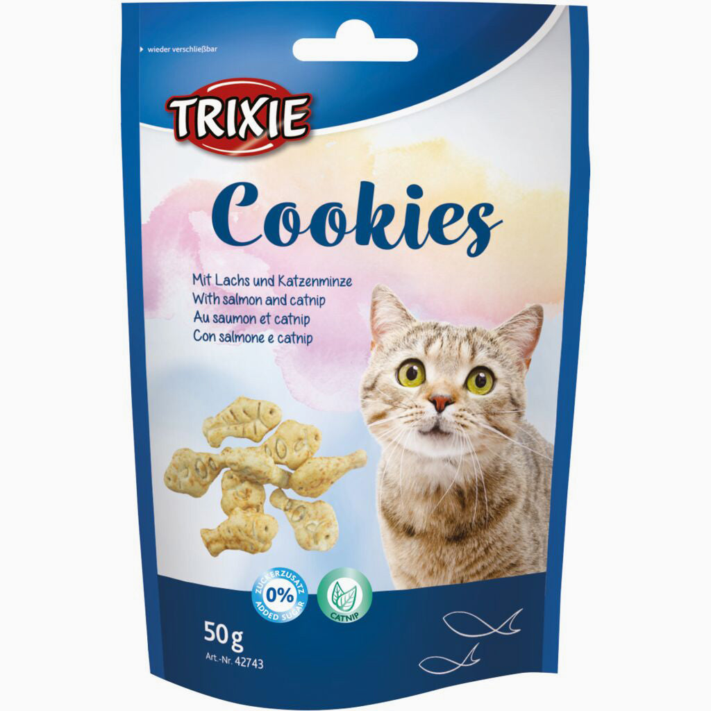 Trixie Cookies with salmon and catnip, 50 g