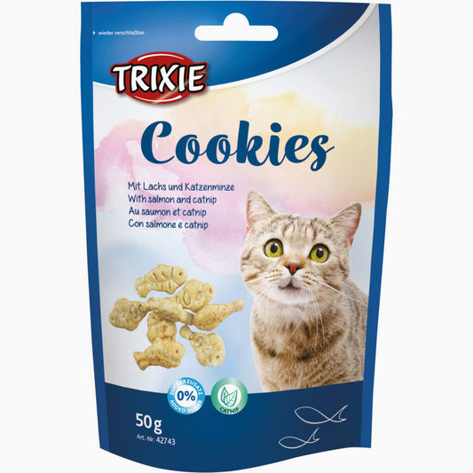 Trixie Cookies with salmon and catnip, 50 g