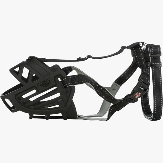 Trixie Muzzle Flex muzzle, silicone, M-L, black