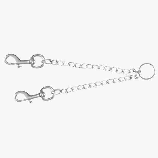 Trixie Twin chain coupler, chrome, 42 cm/2.0 mm