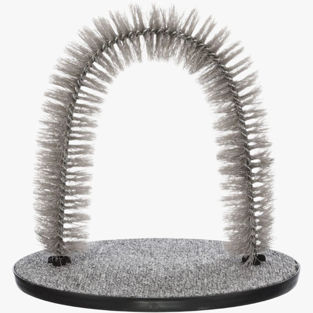 Trixie Massage and fur care arch, cat, 36 x 33 cm, grey