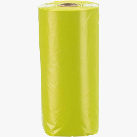 Trixie Dog Pick Up dog dirt bags with lemon scent, M, 4 rolls of 20 pcs., yellow