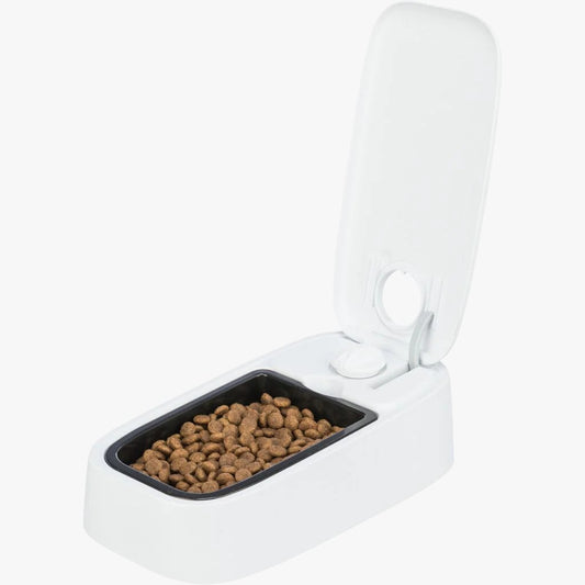 Trixie TX1 automatic food dispenser, 300 ml/13 x 7 x 24 cm, black/granite