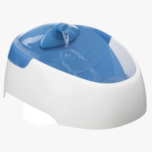 Trixie Duo Stream automatic water dispenser, 1 l, white/light blue