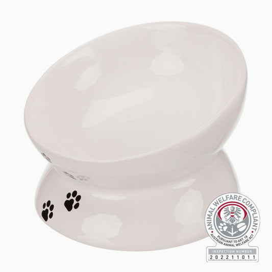 Trixie Ceramic bowl, cat, 0.25 l/ 13 cm, white