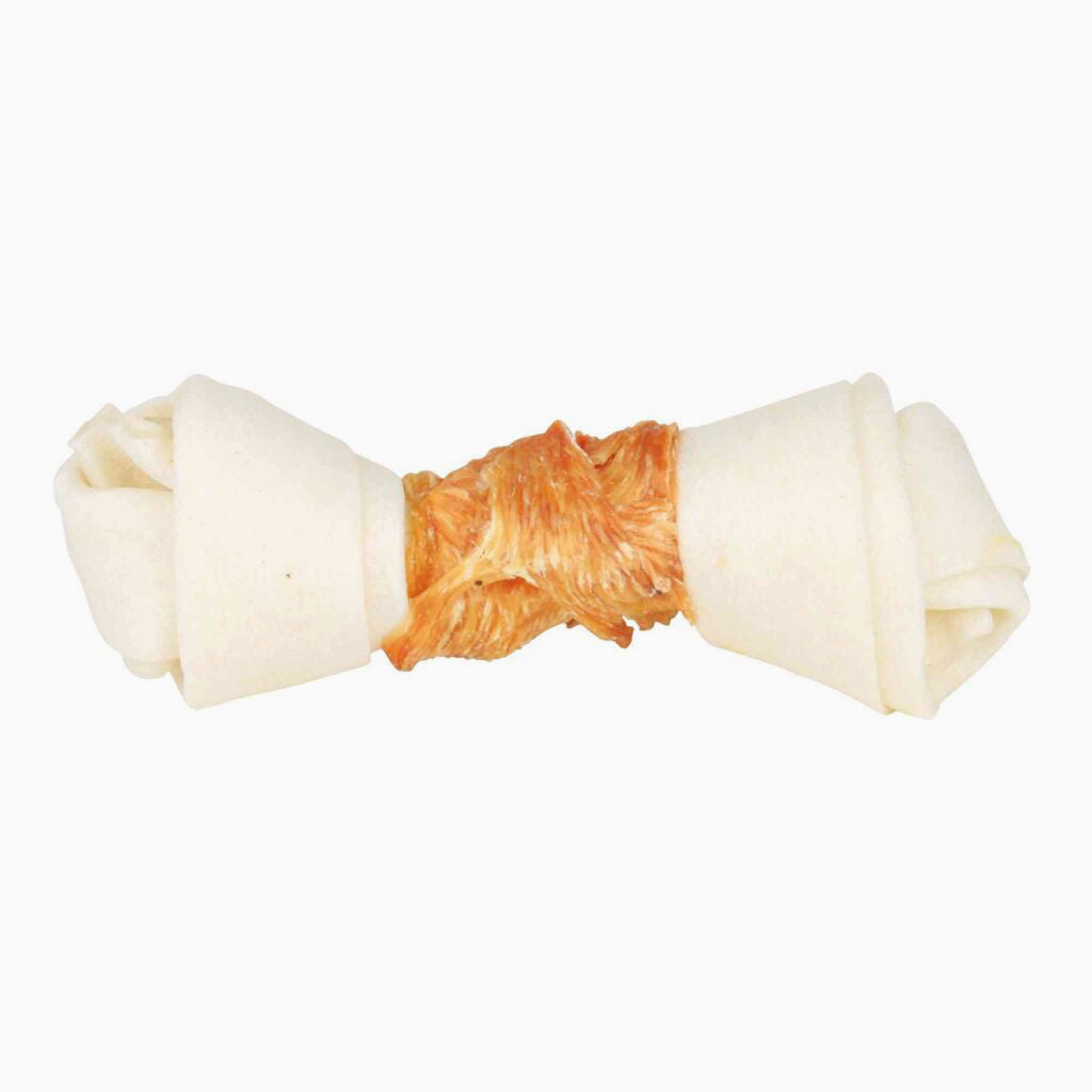 Trixie Denta Fun knotted chewing bone, chicken, 15 cm, 70 g