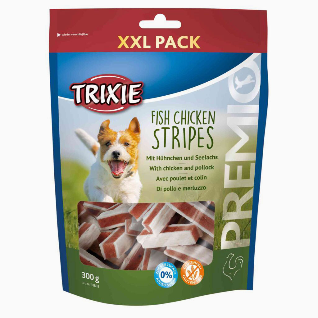 Trixie PREMIO Fish Chicken Stripes, XXL Pack, 300 g