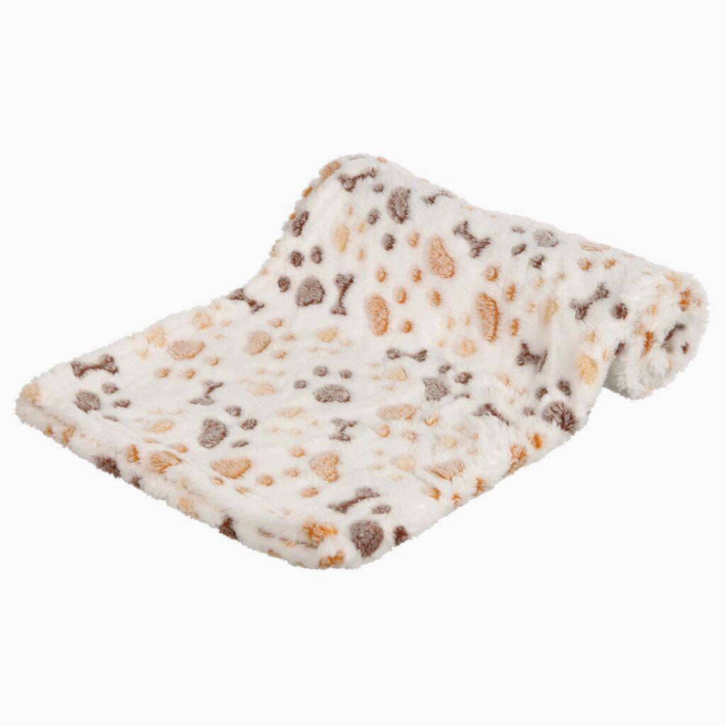 Trixie Lingo blanket, 100 x 75 cm, white/beige