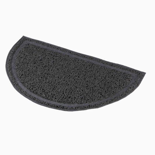 Trixie Cat litter tray mat, semi-circular, PVC, 41 x 25 cm, anthracite