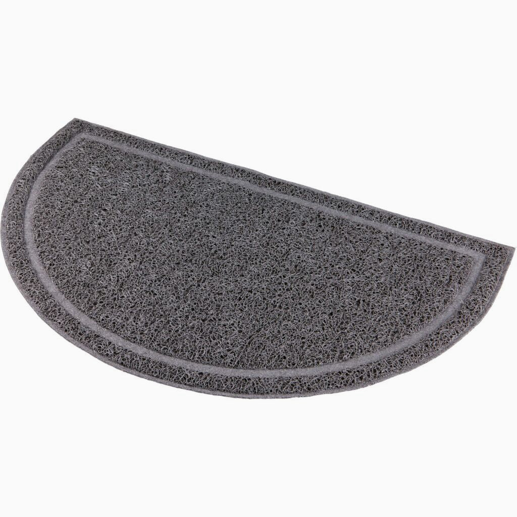 Trixie Cat litter tray mat, semi-circular, PVC, 59 x 35 cm, anthracite