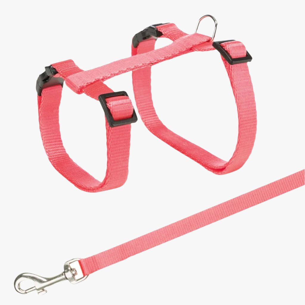 Trixie Cat harness with leash, nylon, 27-45 cm/10 mm, 1.20 m